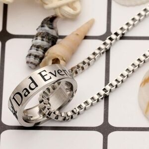 🎄5/$30🎄NEW Stainless Steel Necklase w/Ring